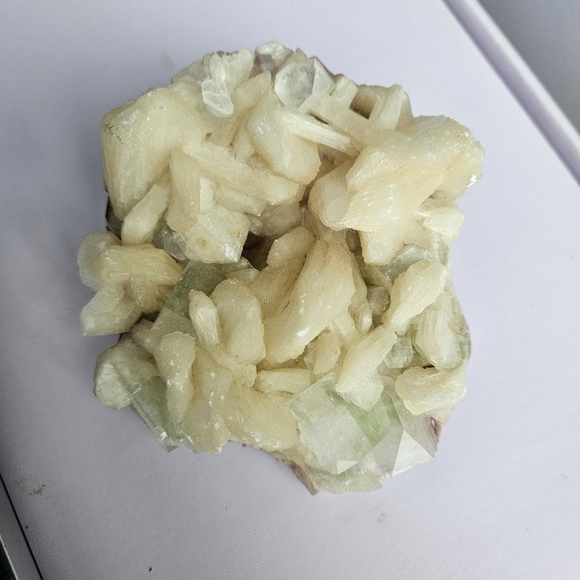 Apophyllite and Stilbite Cluster Crystal Raw - Picture 2 of 6